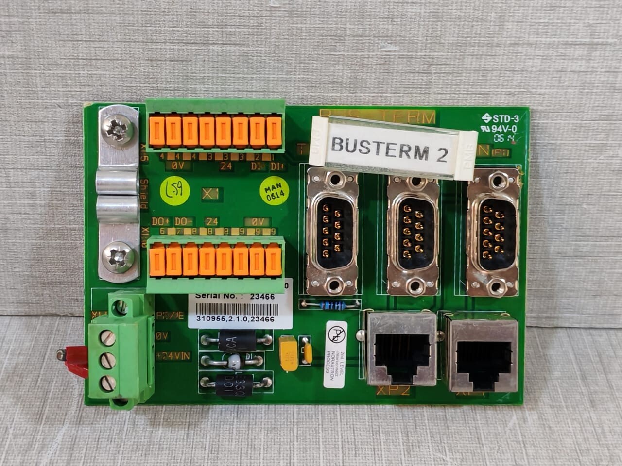 KONGSBERG 310955 BUS TERM BOARD REV.2.1.0