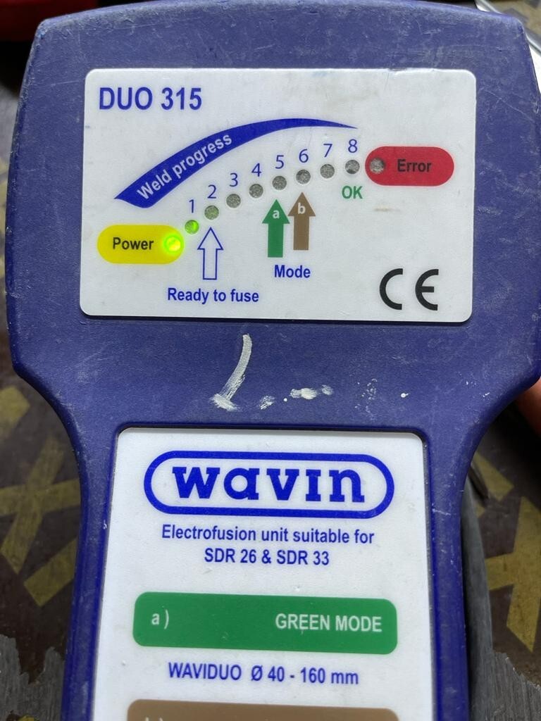 WAVIN DUO-315 WAVIN DUO 315 Electrofusion Unit 6