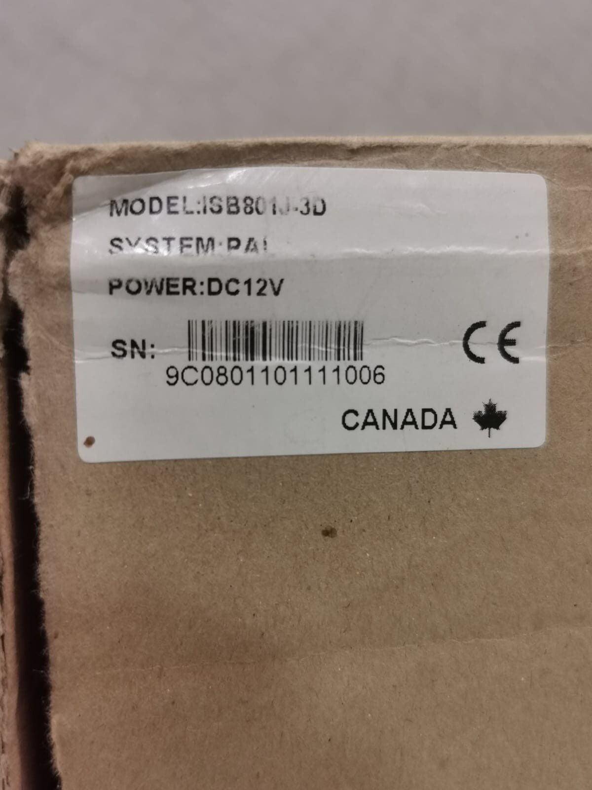 LAX ISB801J-3D LAX ISB801J-3D SECURITY SYSTEM KEYBOARD CONTROLLER 9
