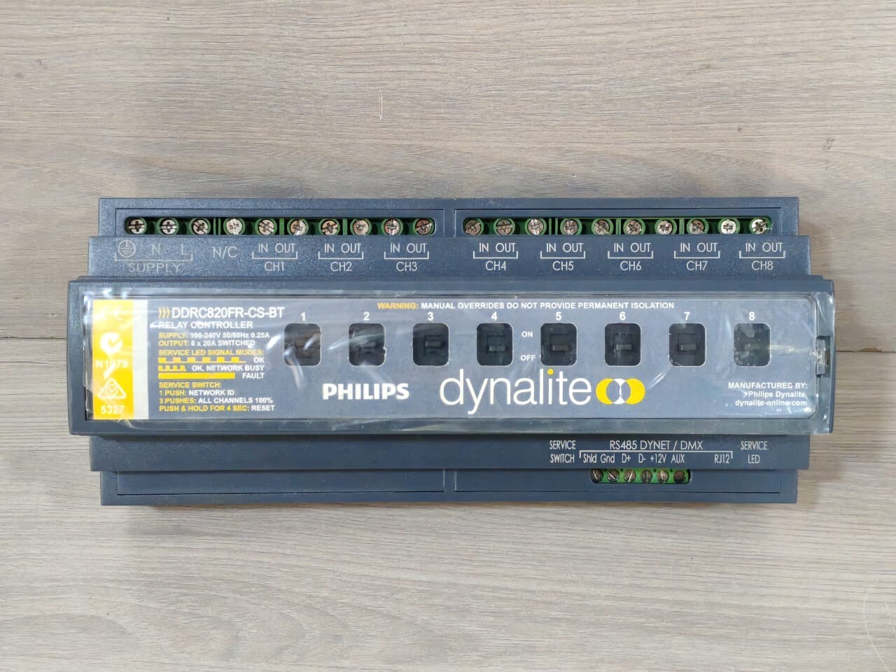 Philips DDRC820FR-CS-BT PHILIPS DYNALITE DDRC820FR-CS-BT RELAY CONTROLLER 2