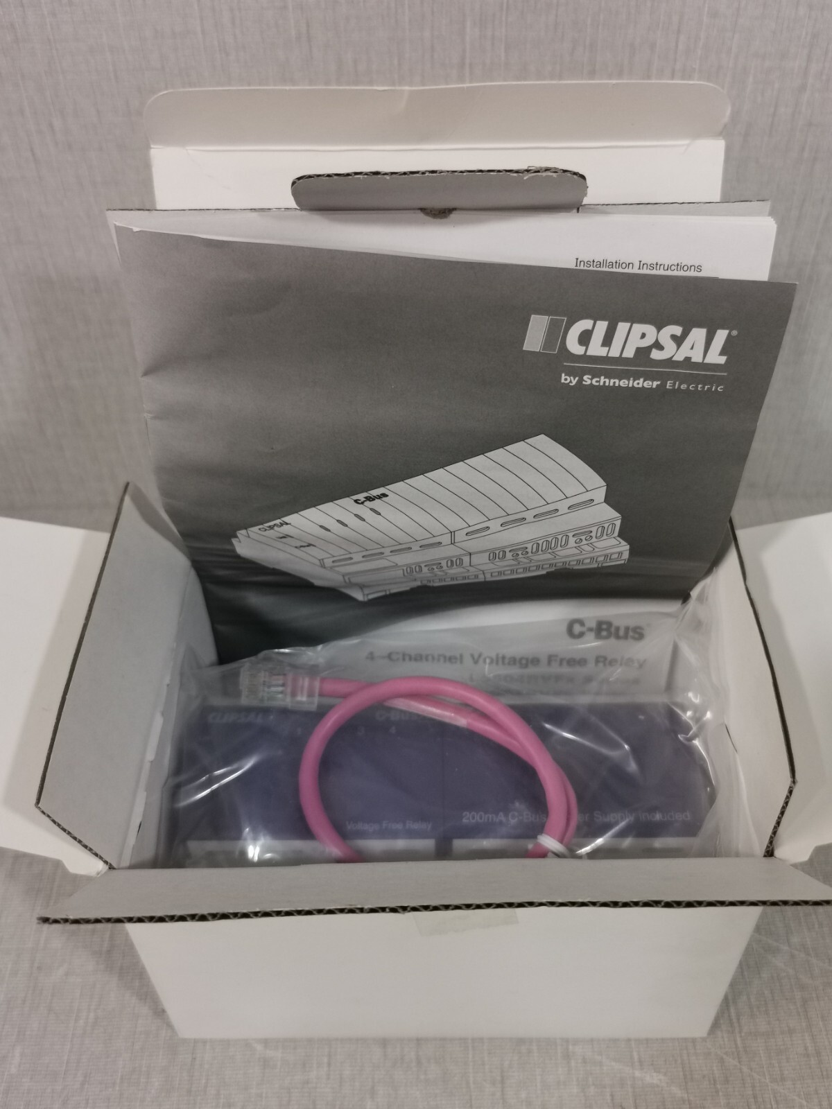Clipsal RELAY-220 CLIPSAL L5504RVF 4 CHANNEL VOLTAGE FREE RELAY 220-240V 50/60Hz 2