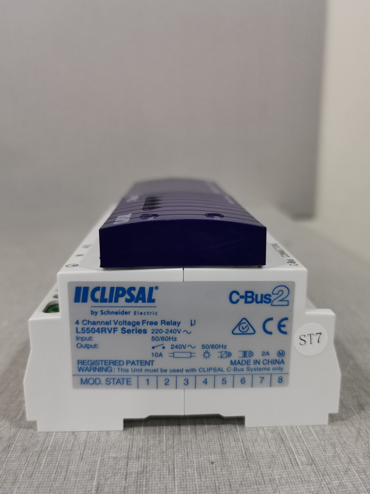 Clipsal RELAY-220 CLIPSAL L5504RVF 4 CHANNEL VOLTAGE FREE RELAY 220-240V 50/60Hz 3