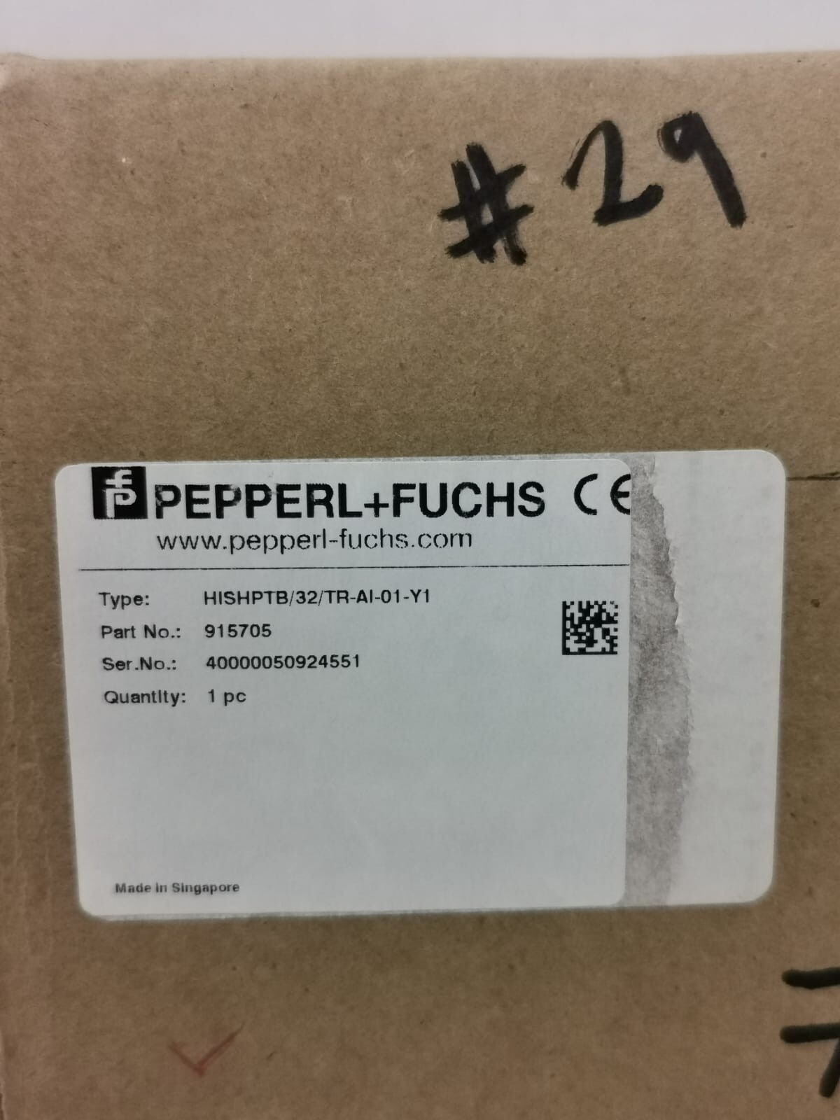 PEPPERL+FUCHS HISHPTB/32/TR-A1-01-Y1 PEPPERL+FUCHS 915705 Termination Board HISHPTB/32/TR-A1-01-Y1 9