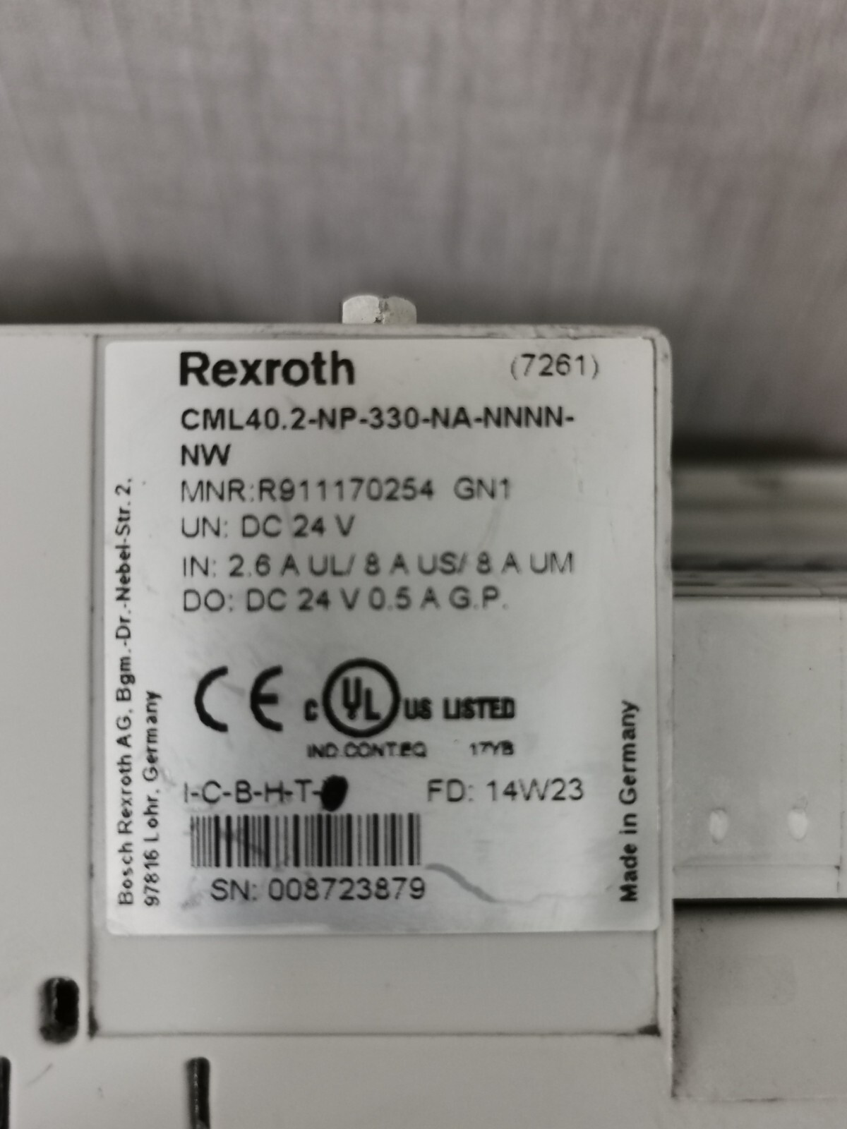 Rexroth CML40.2-NP-330-NA-NNNN-NW Rexroth IndraControl L40 CML40.2-NP-330-NA-NNNN-NW 24V 5