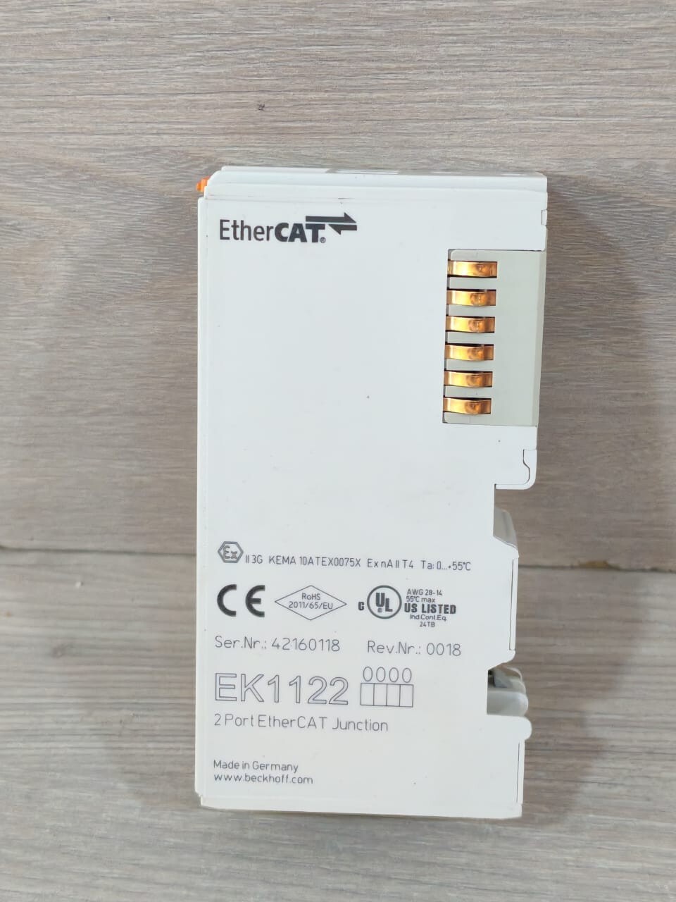 Beckhoff EK1122 BECKOFF EK1122 2PORT ETHERCAT JUNCTION 4