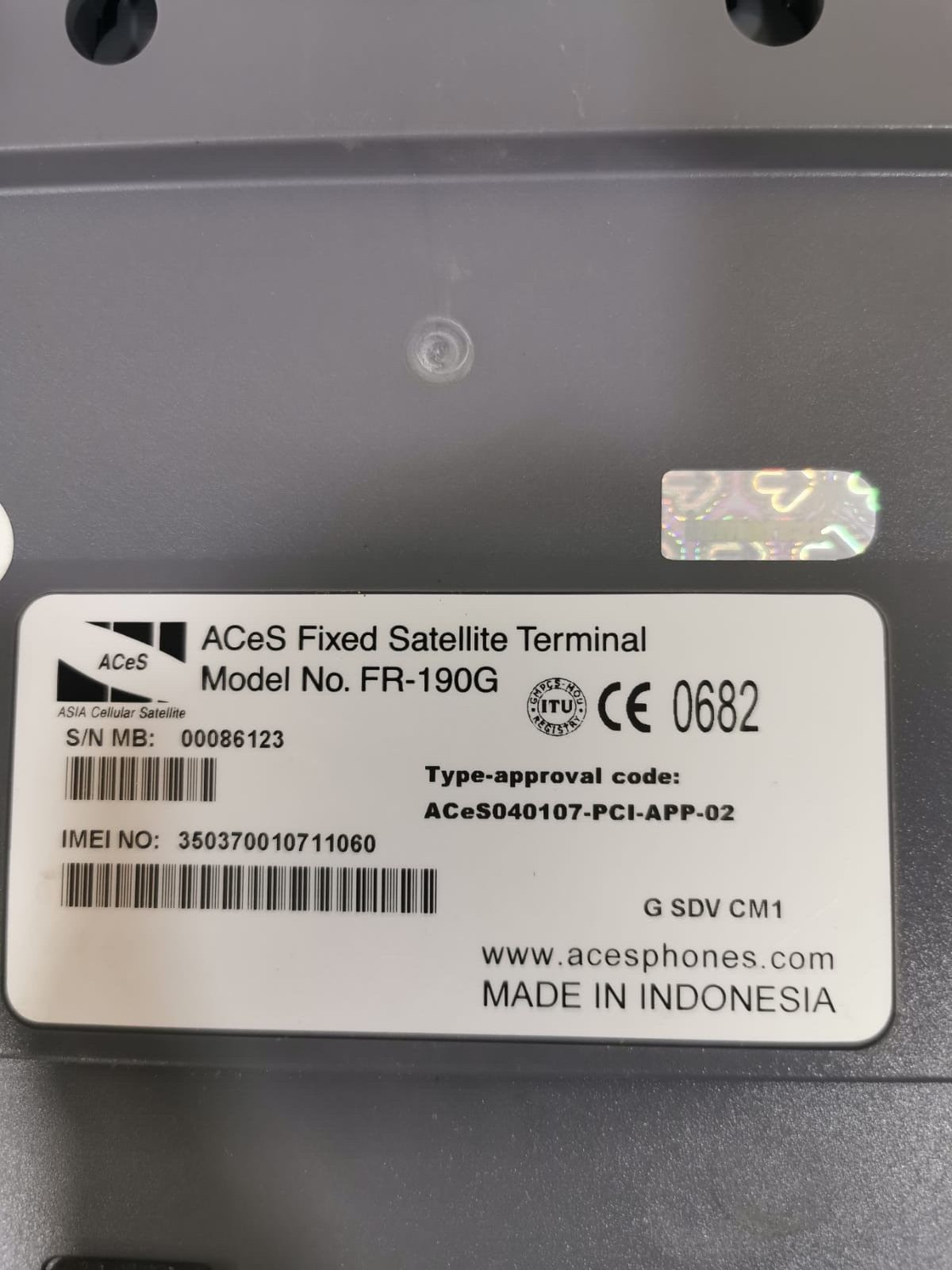 Aces FR-190G Aces FR-190G Inmarsat 2