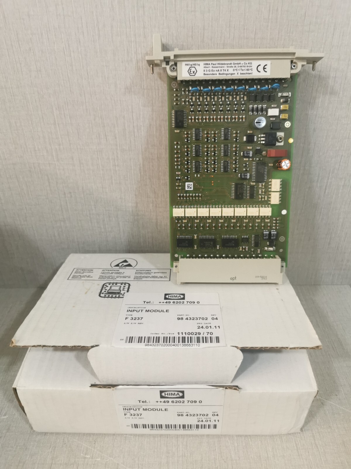 HIMA F 3237 INPUT MODULE 984323702 REV.04 - W/O ORIGINAL BOX
