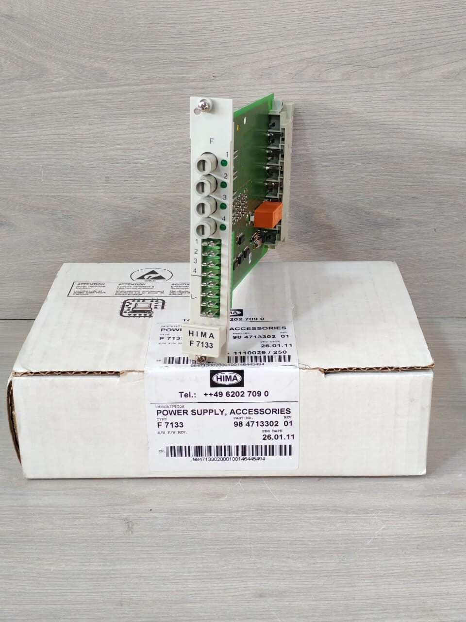 HIMA F 7133 98 4713302 REV 01 POWER SUPPLY ACCESSORIES