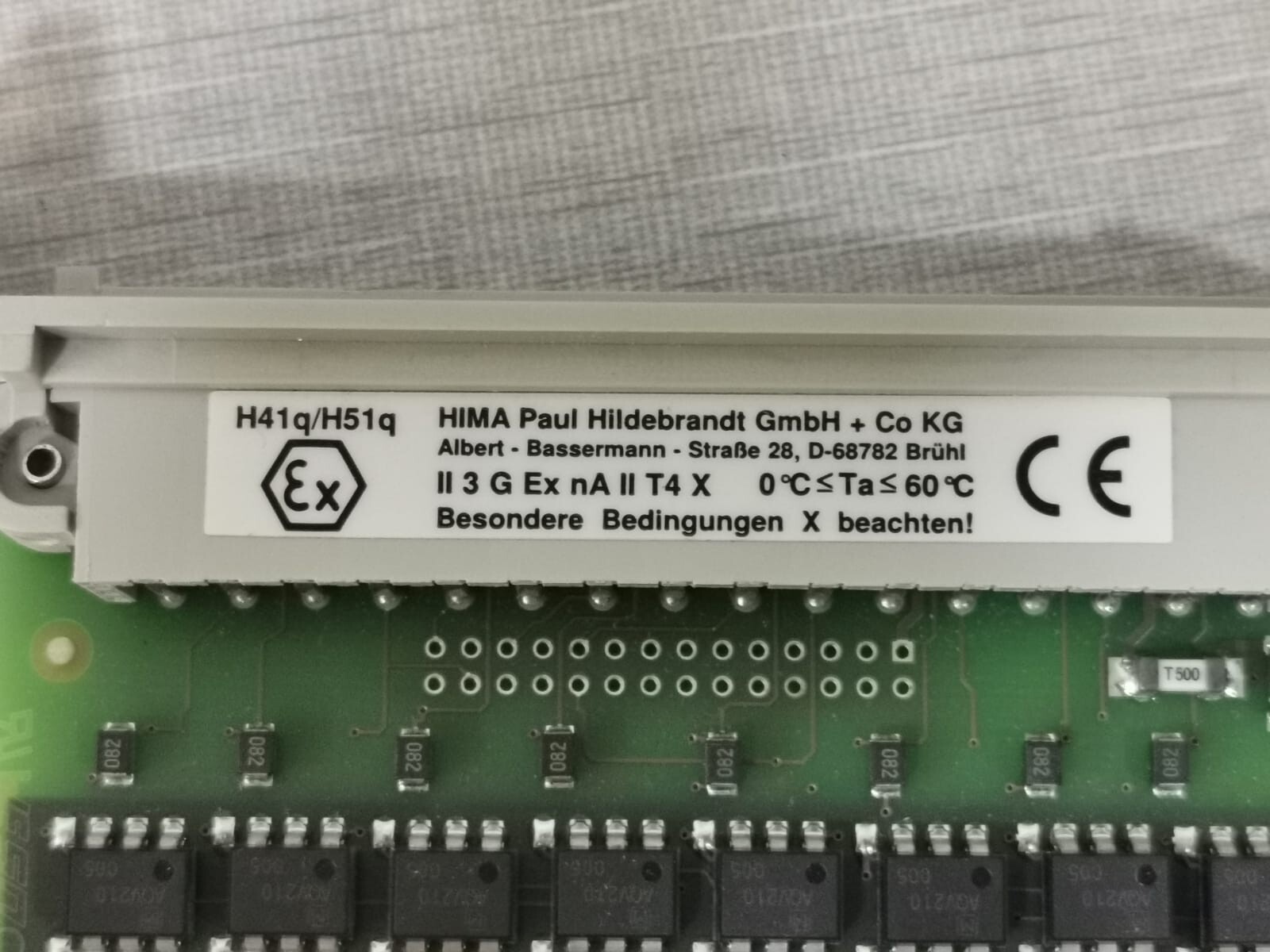 HIMA 984621702 REV 02 HIMA F 6217 ANALOG INPUT MODULE 984621702 REV.02 - BUT 6