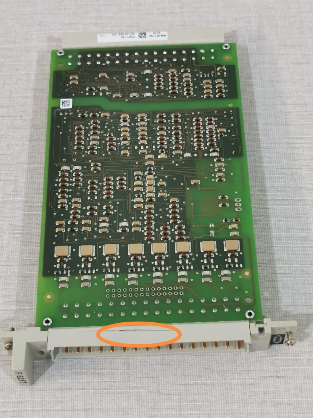 HIMA 984621702 REV 02 HIMA F 6217 ANALOG INPUT MODULE 984621702 REV.02 - BUT 9