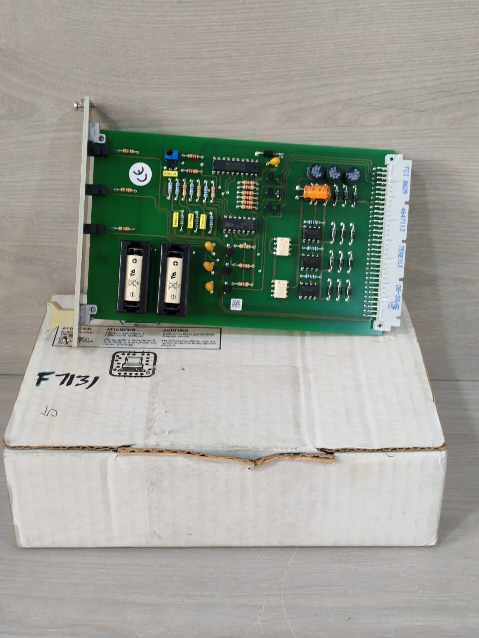 HIMA 981713102 /802517131 9323 HIMA F 7131 981713102 /802517131 9323 POWER SUPPLY MONITORING MODULE -FILTHY BOX 3
