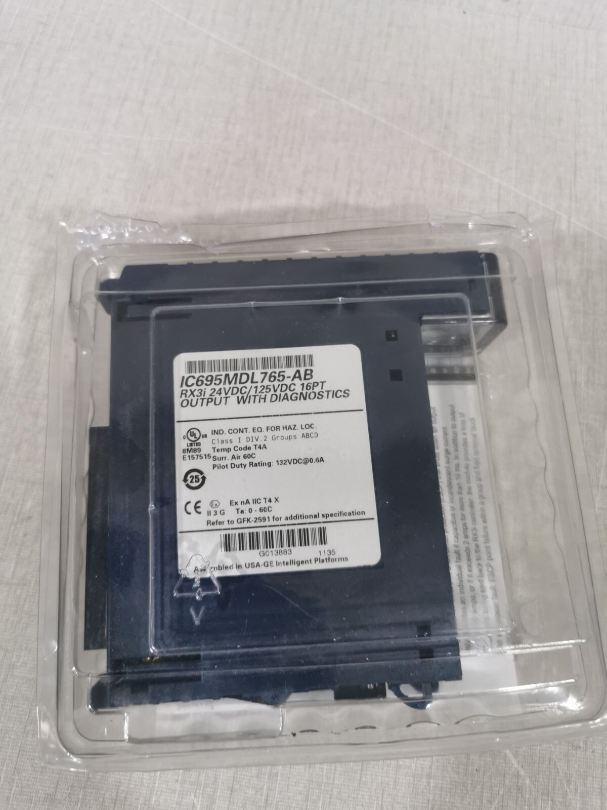GE Fanuc IC695MDL765-AB GE FANUC IC695MDL765-AB RX3i 24VDC/125VDC 16PT OUTPUT WITH DIAGNOSTICS 7