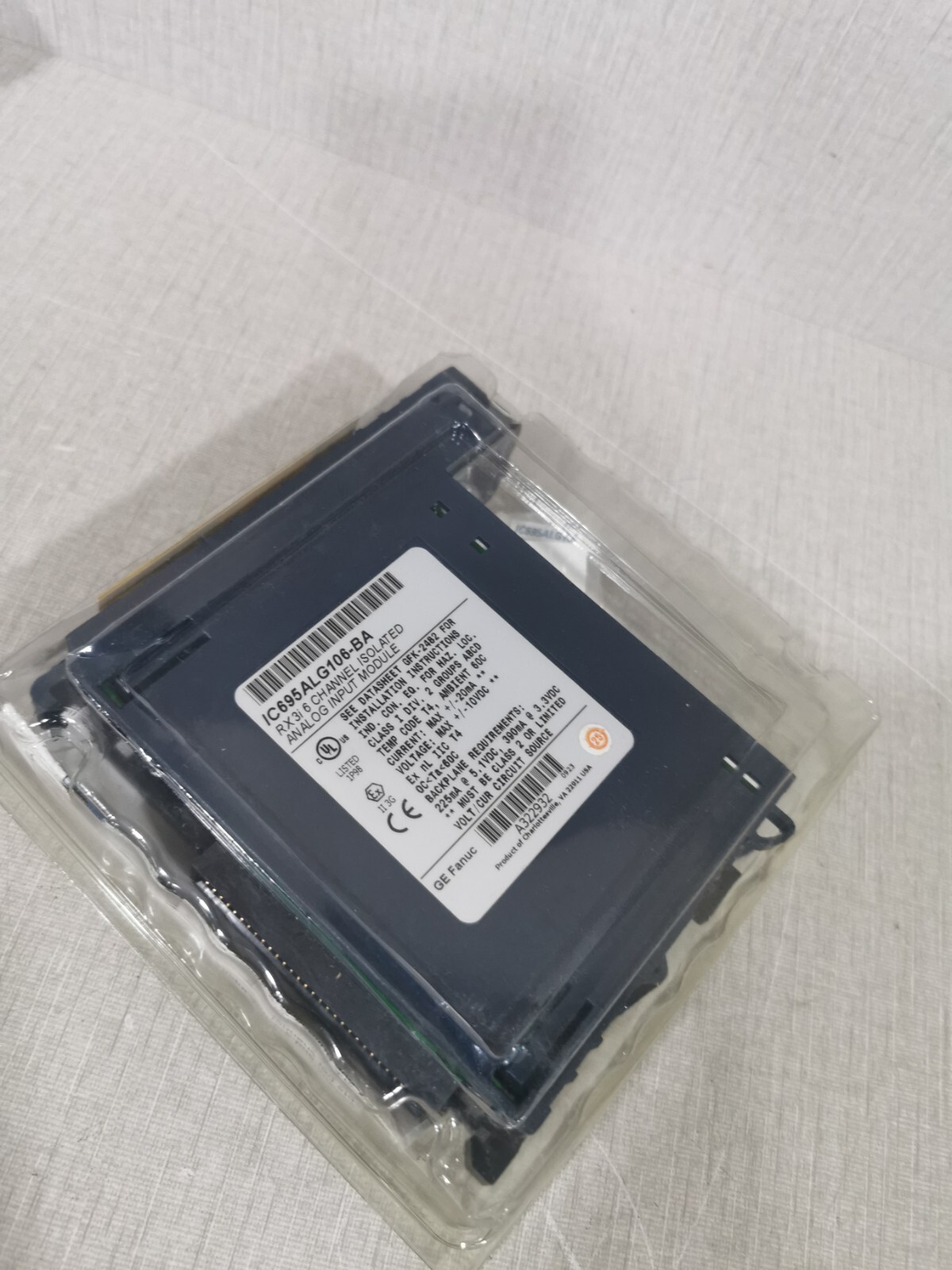 GE IC695ALG106-BA GE FANUC IC695ALG106-BA RX3i 6 CHANNEL ISOLATED ANALOG INPUT MODULE 9