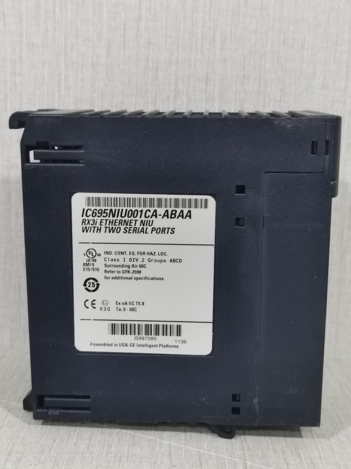 GE Fanuc IC695NIU001CA-ABAA GE FANUC IC695NIU001CA-ABAA RX3i ETHERNET NIU WITH TWO SERIAL PORTS 3