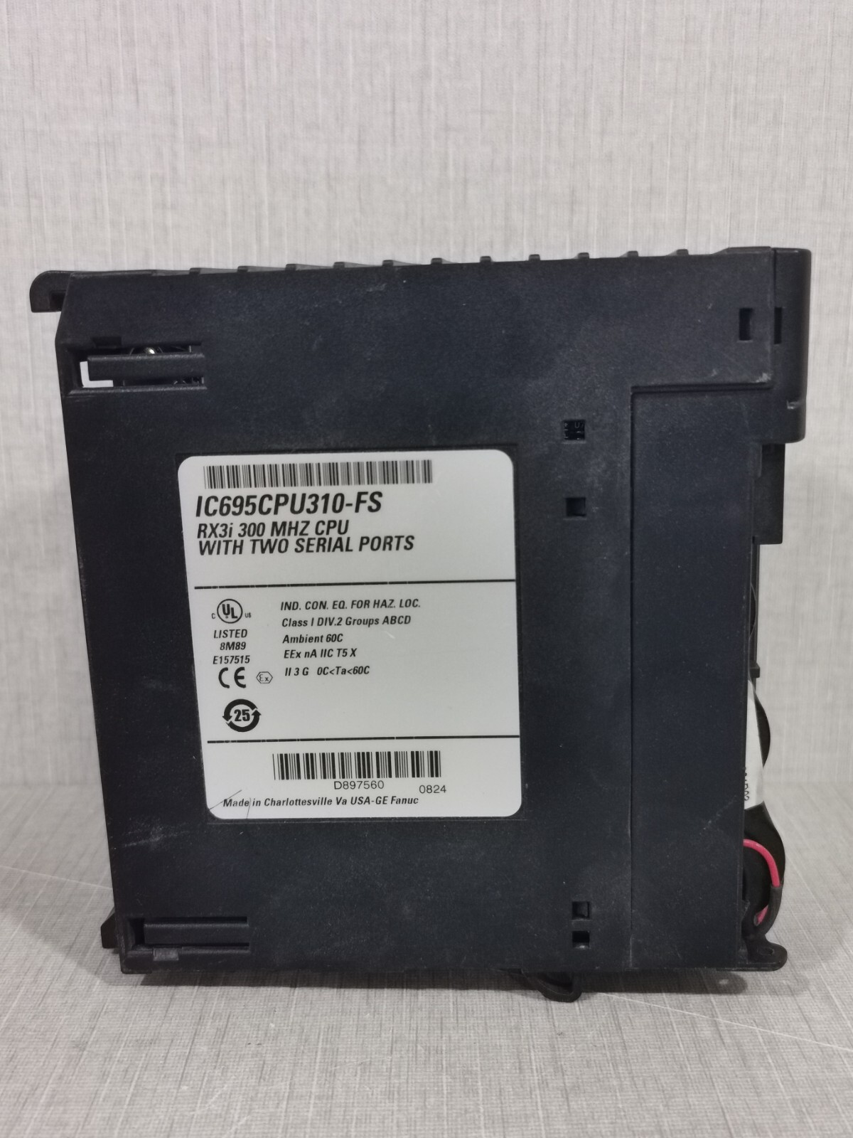 GE Fanuc IC695CPU310-FS GE FANUC IC695CPU310-FS RX3i 300 MHZ CPU WITH TWO SERIAL PORTS 7