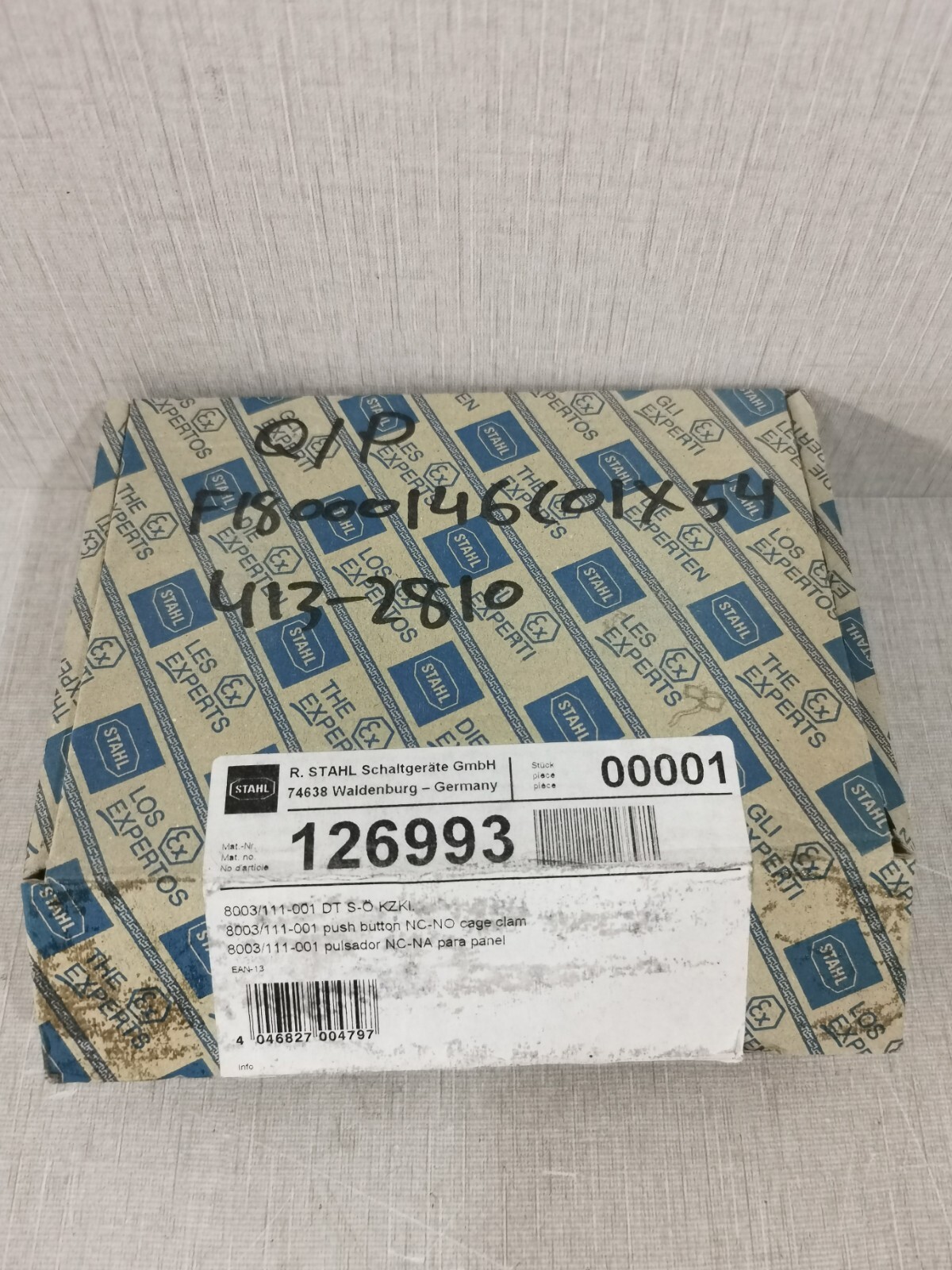 STAHL 8003/111 STAHL 8003/111 PTB 02 ATEX 1057 X PUSH BUTTON 7
