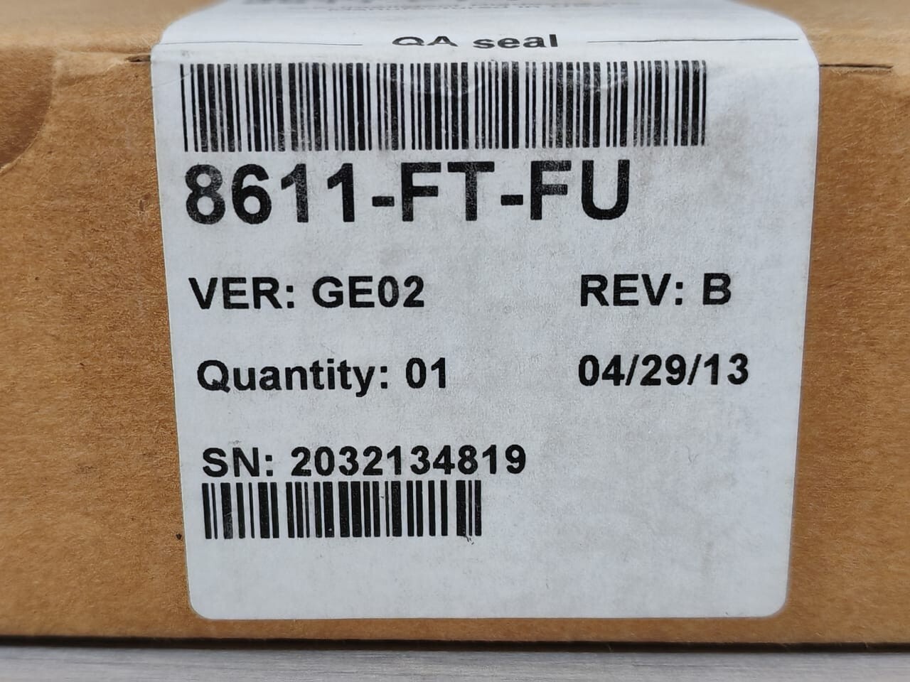 GE Fanuc 8611-FT-FU GE Fanuc 8611-FT-FU VER.GE02 REV.B FUSED FIELD TERMINAL 7