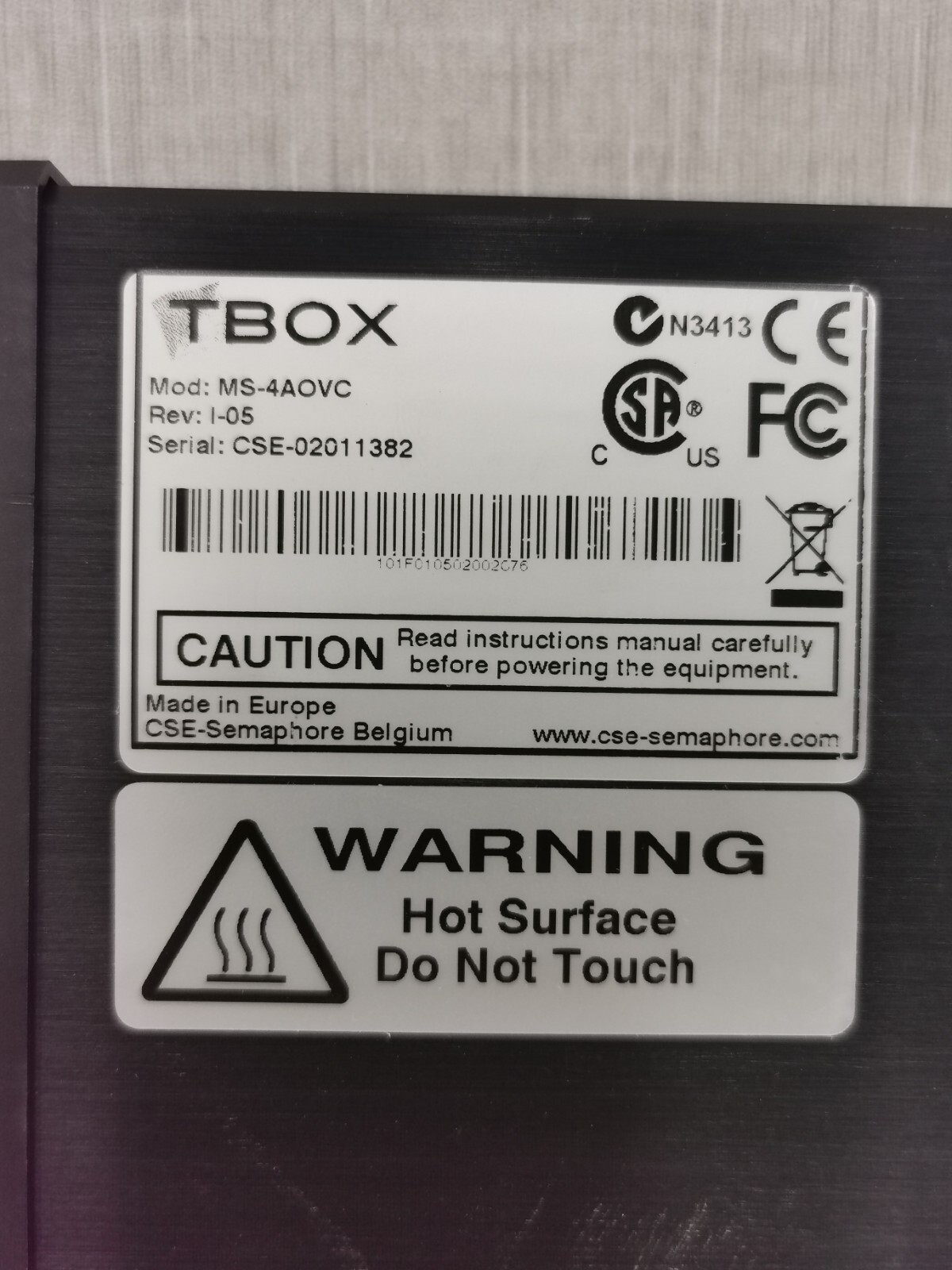 TBOX MS-4AOVC TBOX MS-4AOVC MODULE 5