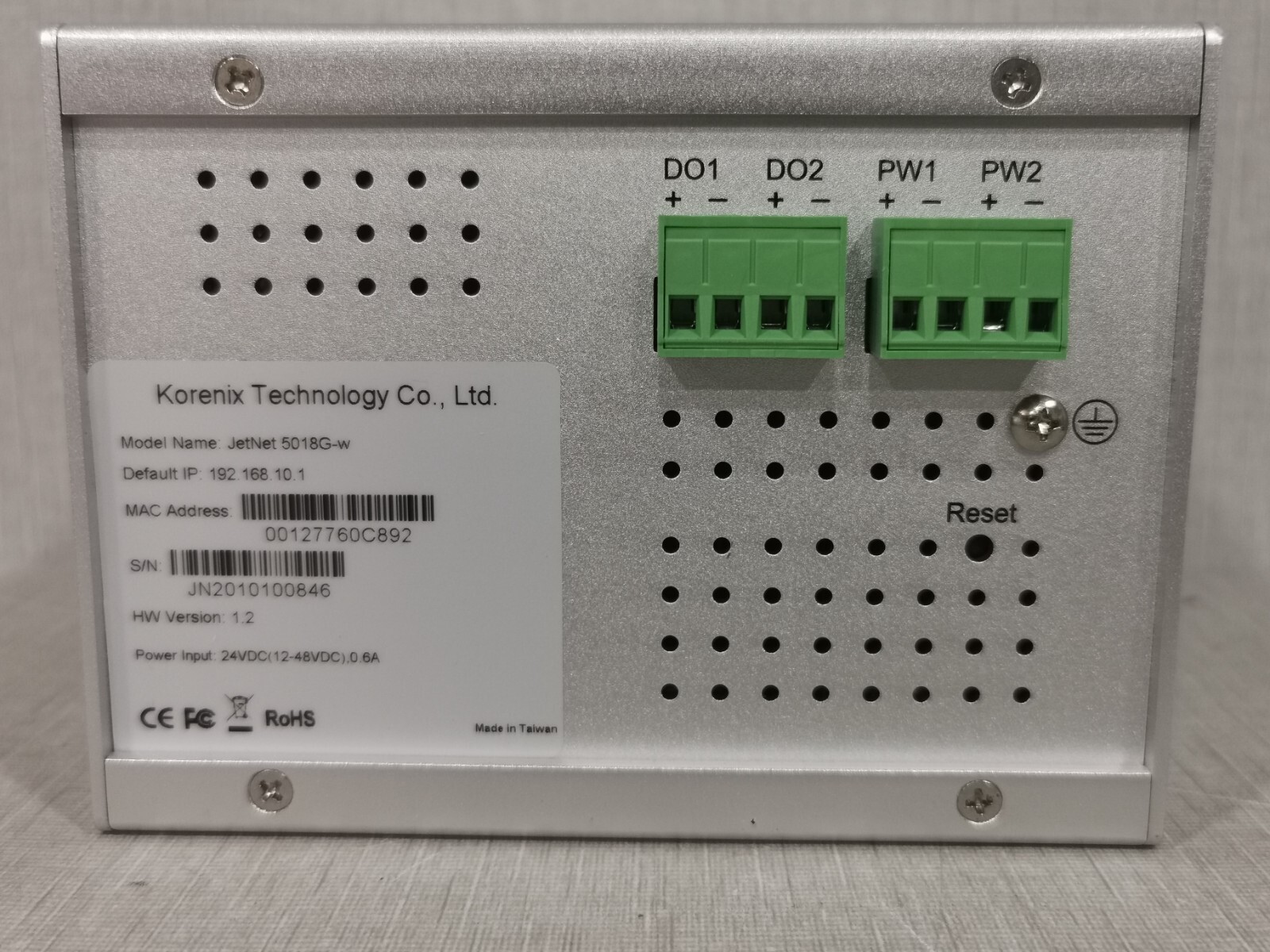 Korenix JetNet 5018G-w Korenix JETNET Compact Ethernet Switch JetNet 5018G-w 2