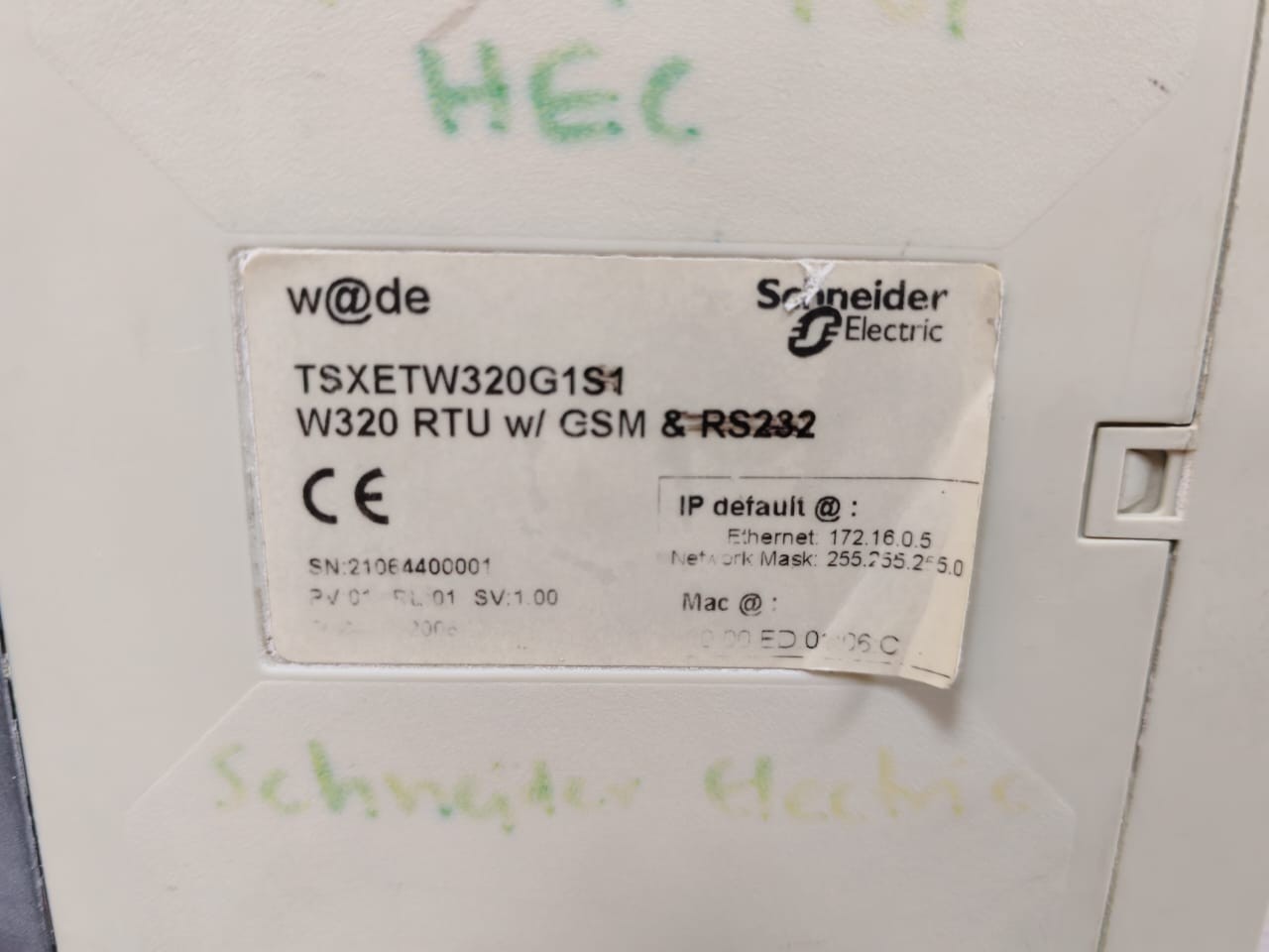 Schneider Electric TSXETW320G1S1 Schneider Electric TELEMECANIQUE W320-E TSXETW320G1S1 REMOTE MANAGEMENT 6