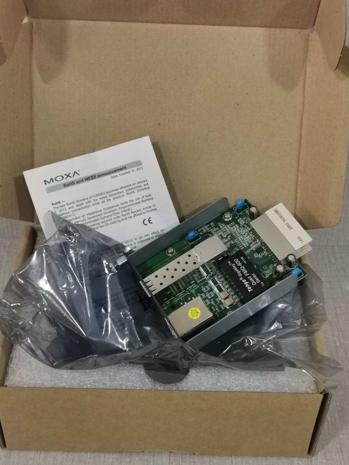MOXA PM-7200-2GTXSFP-2CTXSFP REV.1.1 Industrial Ethernet Switch