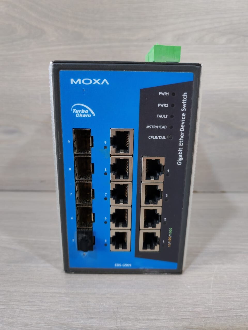 MOXA EDS-G509 REV.1.4 GIGABIT ETHERDEVICE SWITCH- W/O ORIGINAL BOX