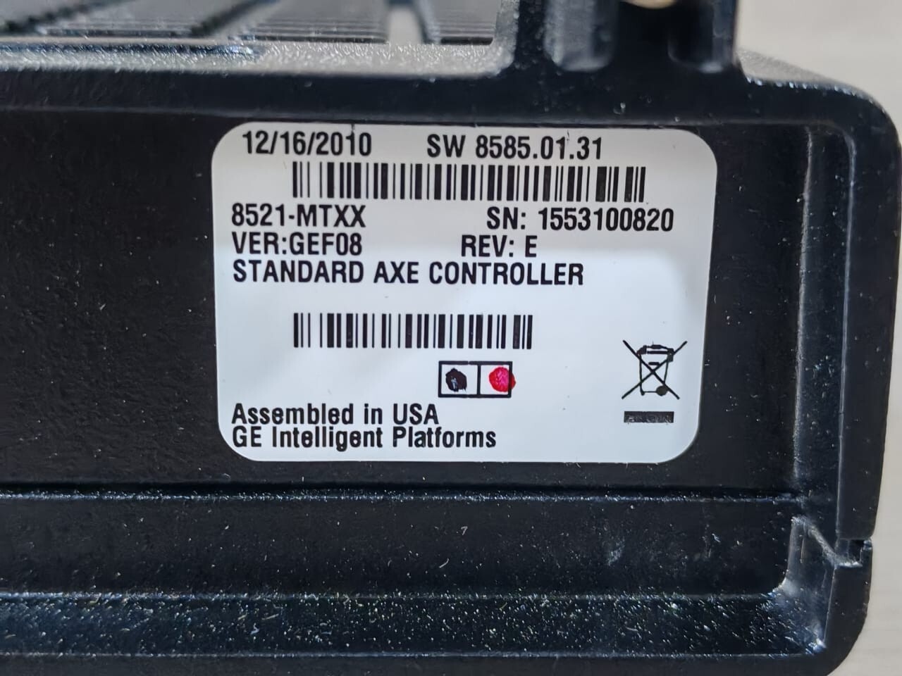 GE 8521-MTXX VER.GEF08 REV.E GE 8521-MTXX VER.GEF08 REV.E SMART CONTROLLER 7