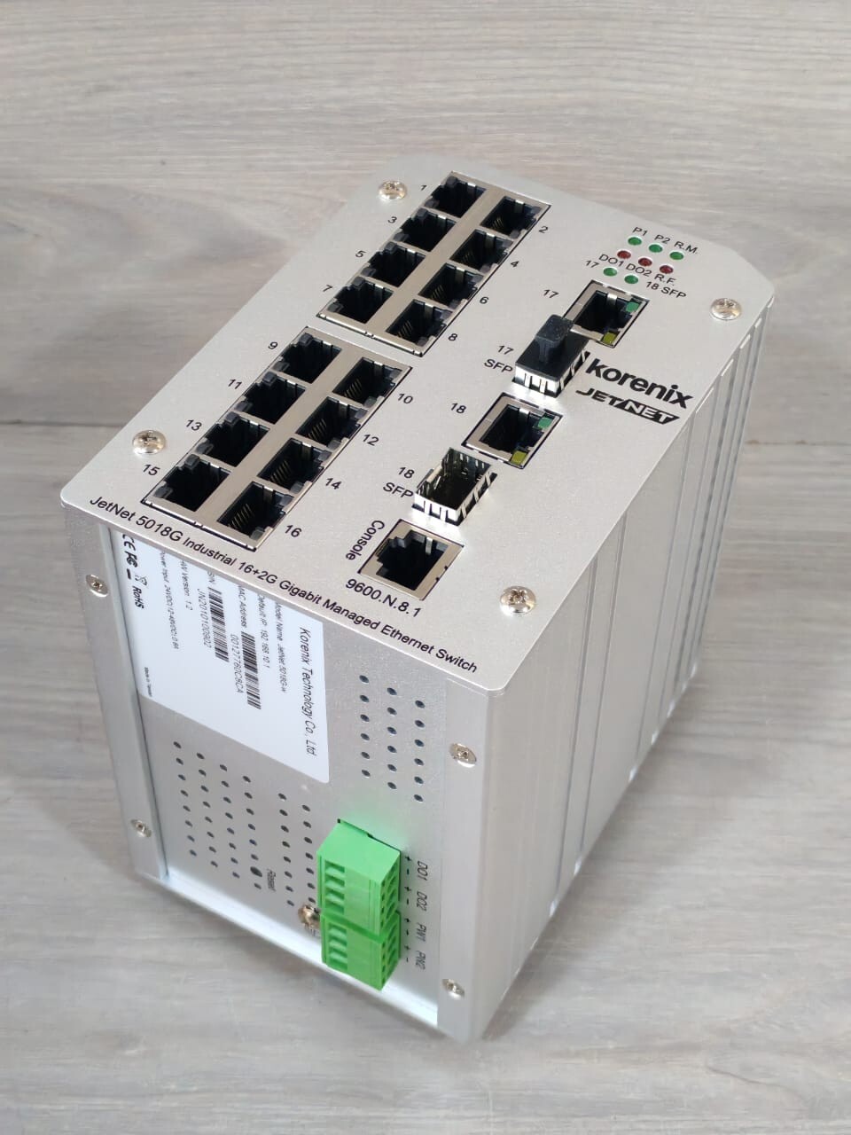 Korenix JetNet 5018G-w KORENIX JETNET 5018G-W COMPACT ETHERNET SWITCH HW VER.1.2 4