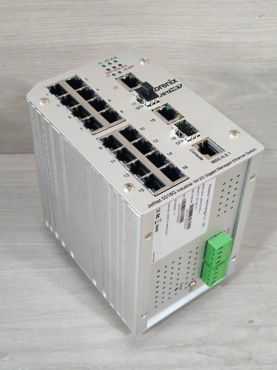 Korenix JetNet 5018G-w KORENIX JETNET 5018G-W COMPACT ETHERNET SWITCH HW VER.1.2 5