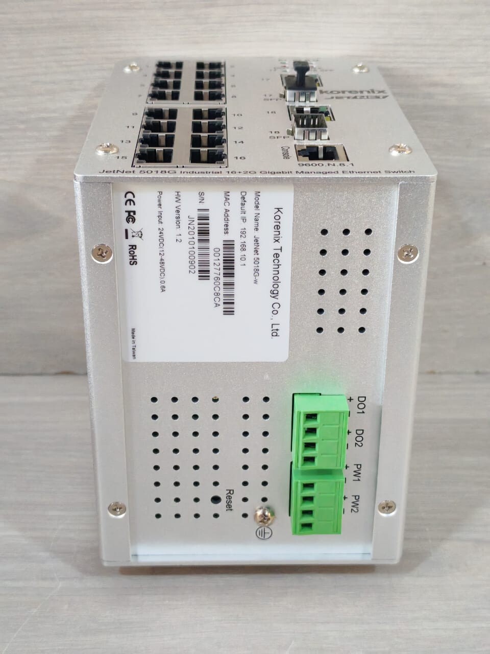 Korenix JetNet 5018G-w KORENIX JETNET 5018G-W COMPACT ETHERNET SWITCH HW VER.1.2 6
