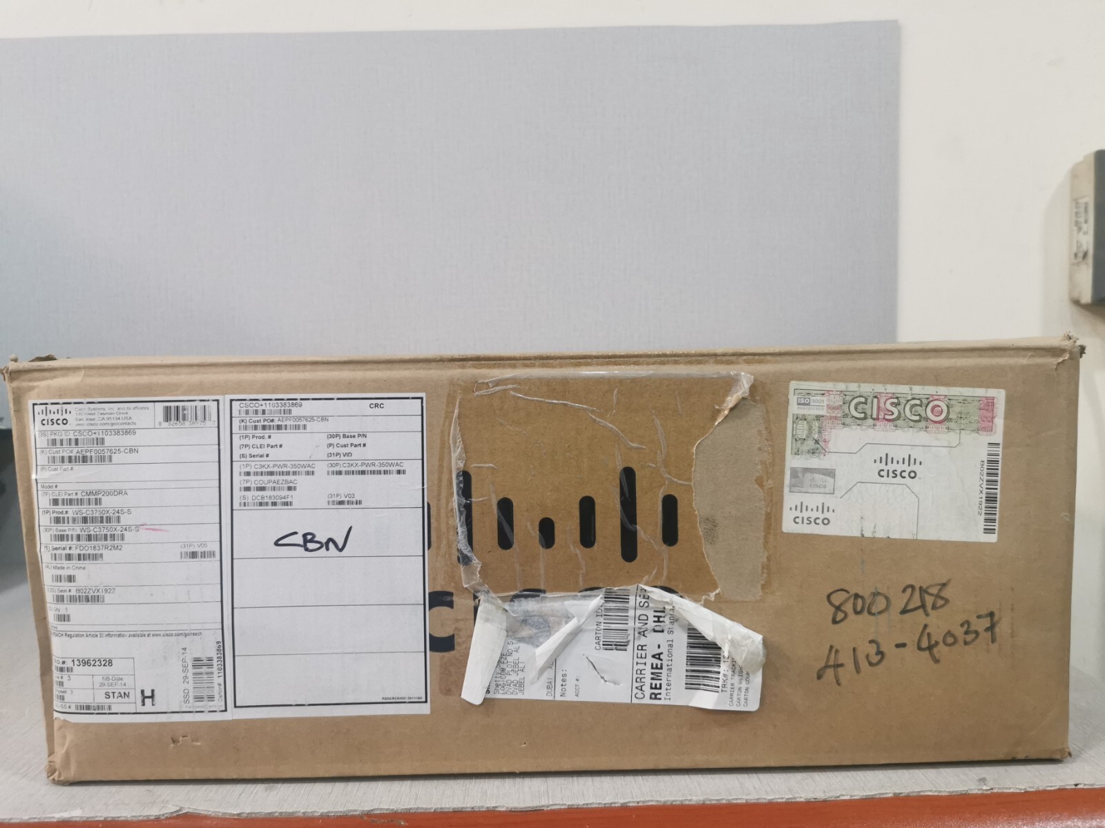 Cisco TNY-WSC3750X-3560X CISCO Catalyst 3750-X Series TNY-WSC3750X-3560X 8