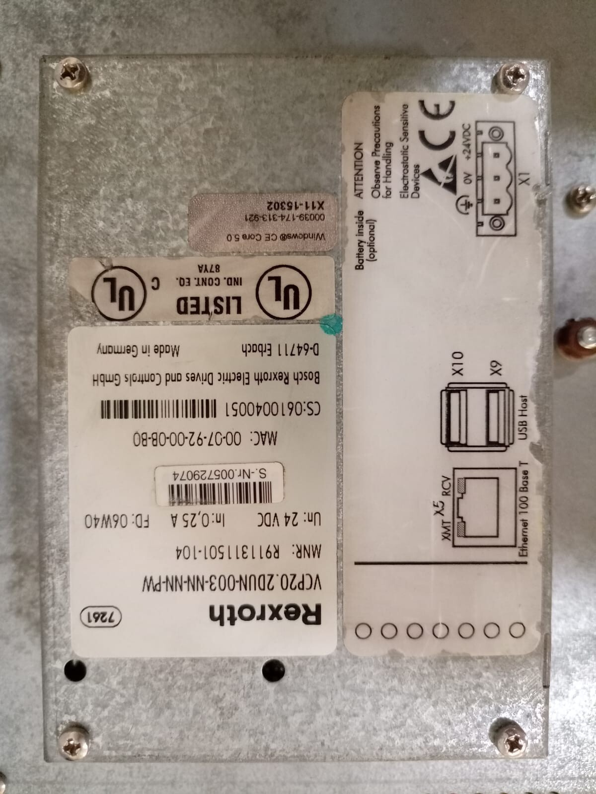 Rexroth VCP20.2DUN-003-NN-NN-PW Rexroth VCP20.2DUN-003-NN-NN-PW IndraControl V 6