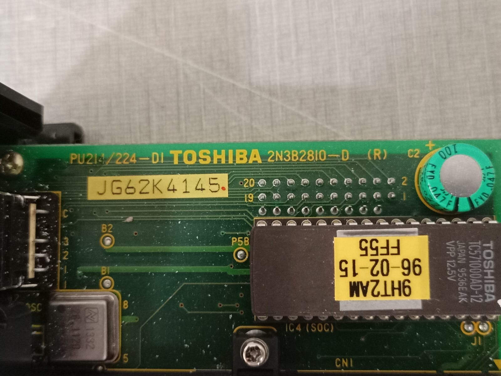 Toshiba PU224 TOSHIBA PROSEC T2 PROGRAMMABLE CPU CONTROLLER PU224 10