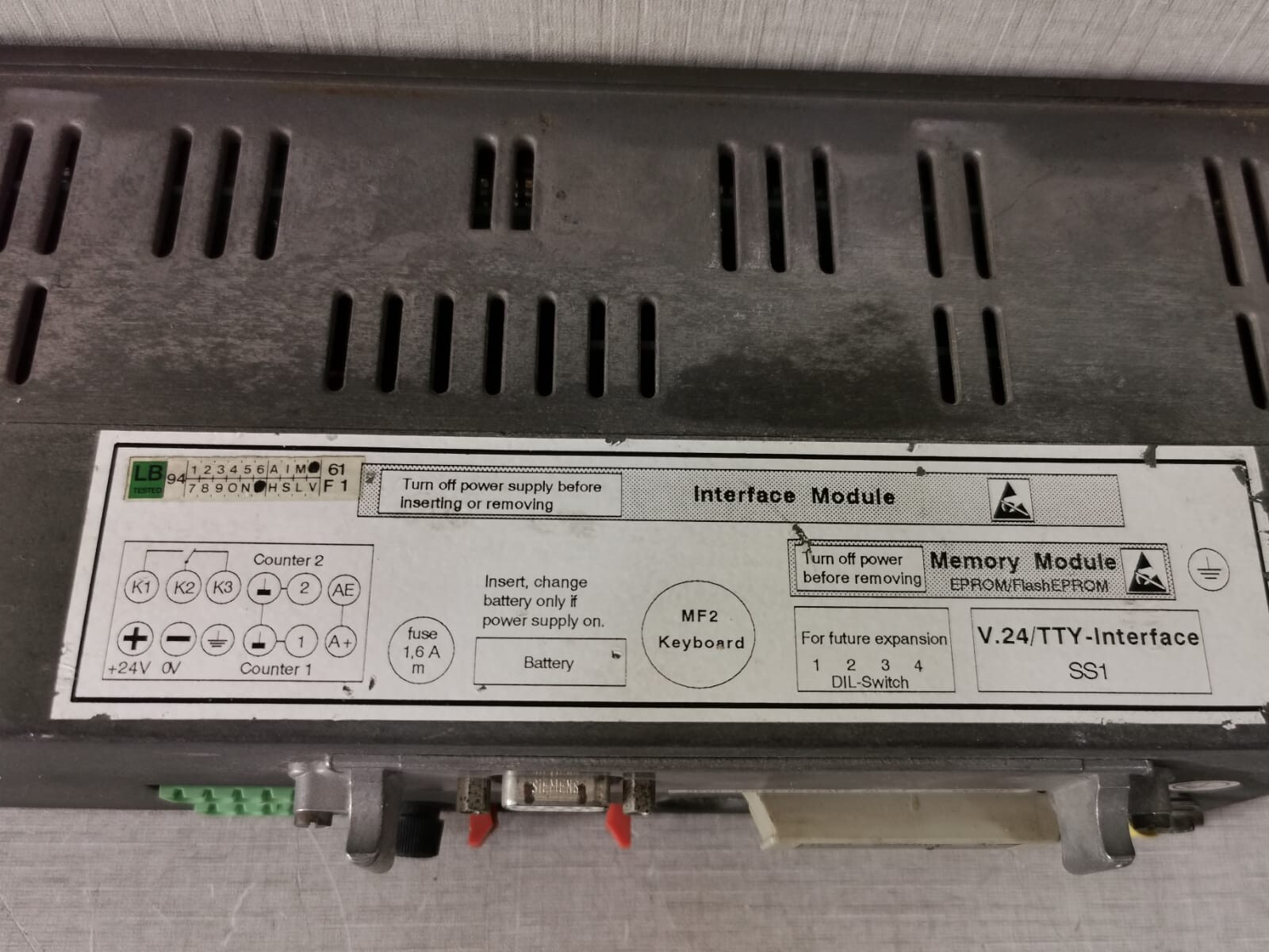 Siemens 6AV3020-1EL00 SIEMENS TD20/240-8 TEXT DISPLAY 6AV3020-1EL00 9