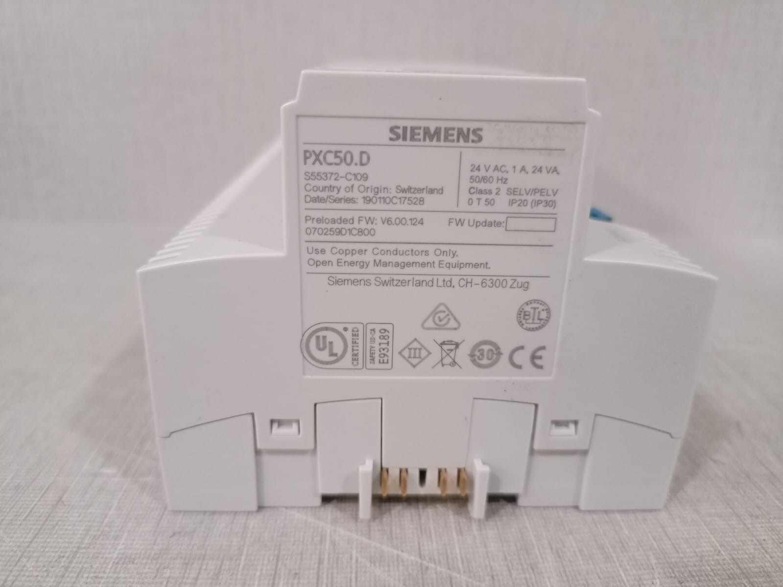 Siemens PXC50.D Siemens PXC50.D Automation Station 24VAC,1A 24VA 50-60Hz W/O ORIGINAL BOX 2