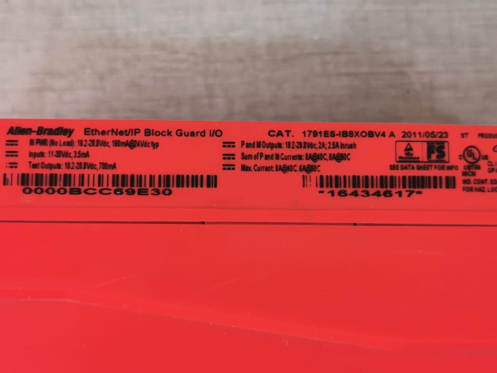 Allen-Bradley 1791ES-IB8XOV4 Allen- Bradley 1791ES-IB8XOV4 Ethernet Block Guard I/O Module 8