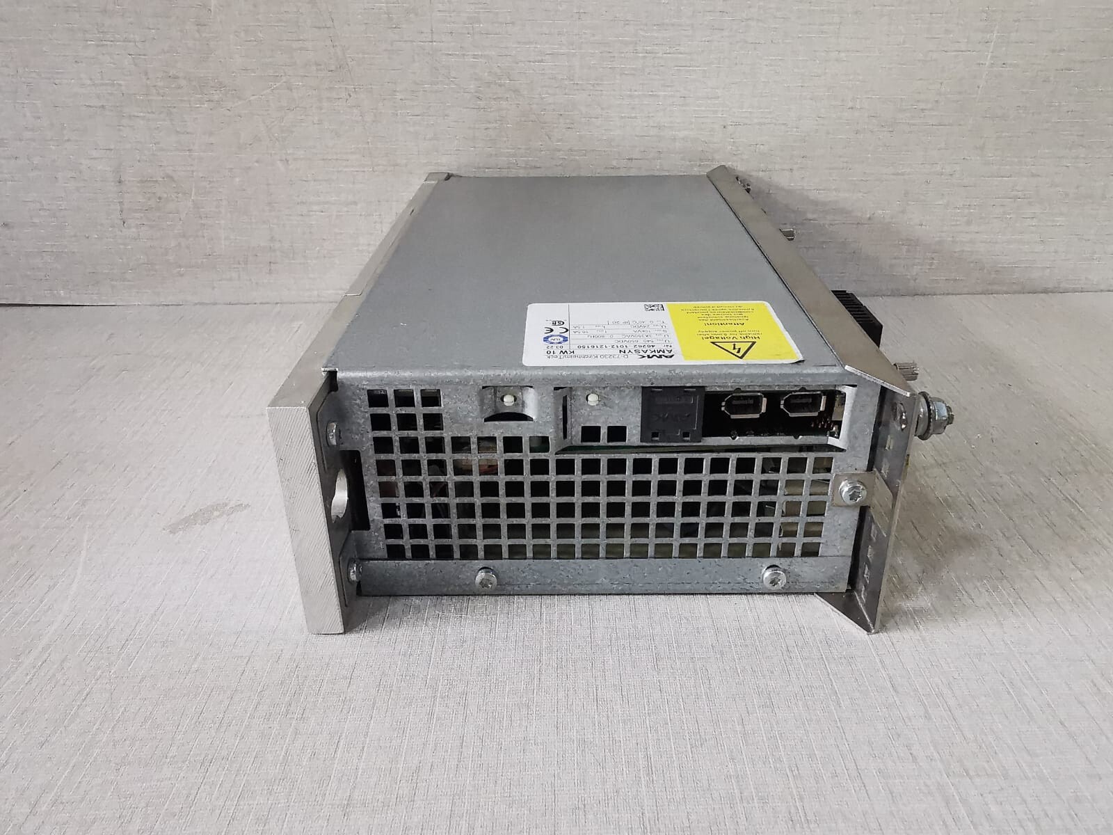 AMK D-73230 KIRCHHEIM/TECKPOWER AMK KW 10 AMKASYN D-73230 KIRCHHEIM/TECKPOWER SUPPLY 24VDC 7