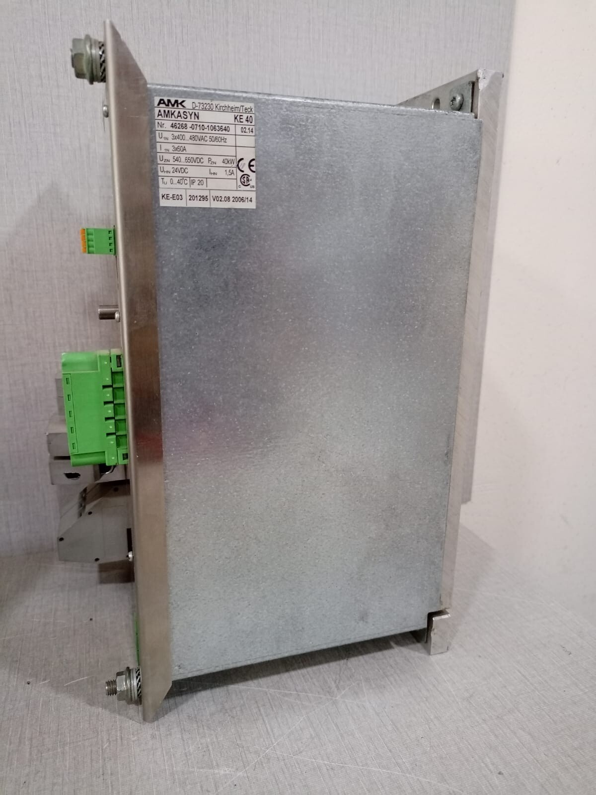 AMK AMK KIRCHHEIM KE 40 EK-03 AMKASYN D-73230  46268-0710-1063640 40 AMK KIRCHHEIM KE 40 EK-03 AMKASYN D-73230 46268-0710-1063640 40 KW 5