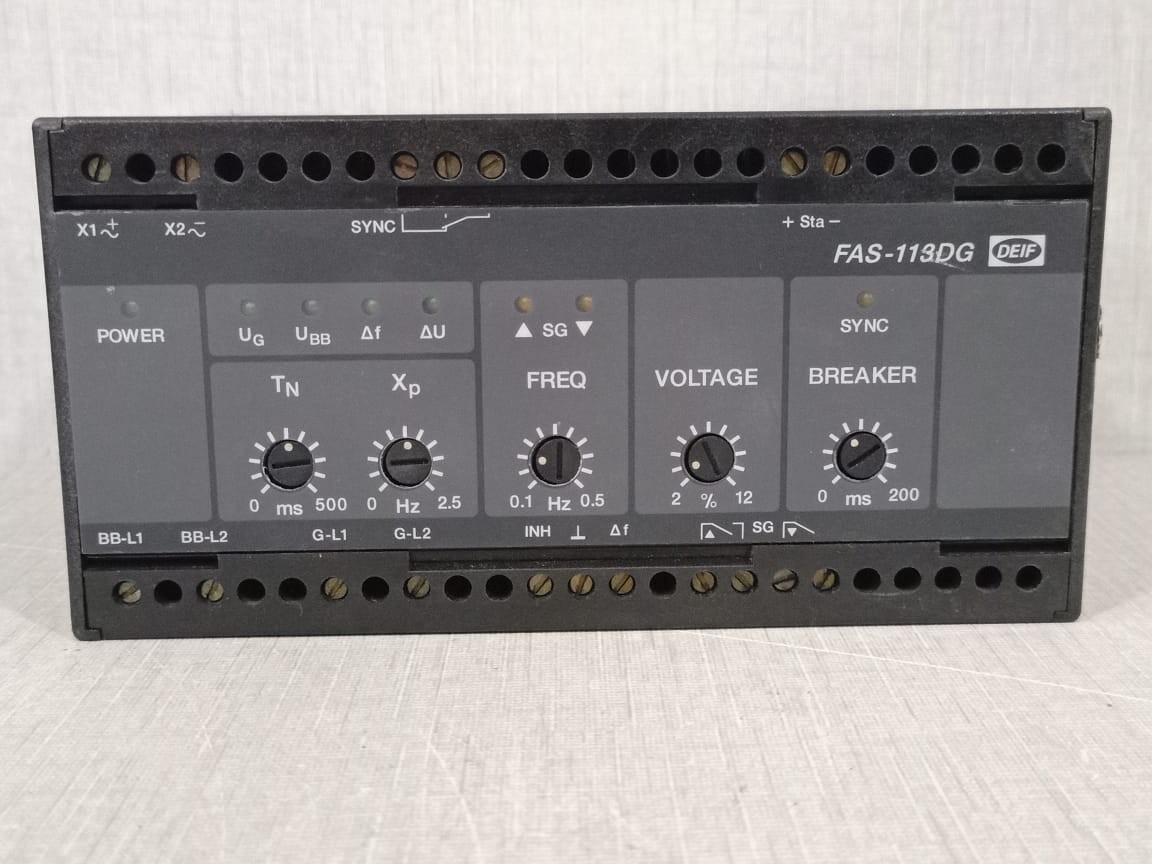 DEIF FAS-113DG 242310.40 Controller Synchronizer 230VAC 400V