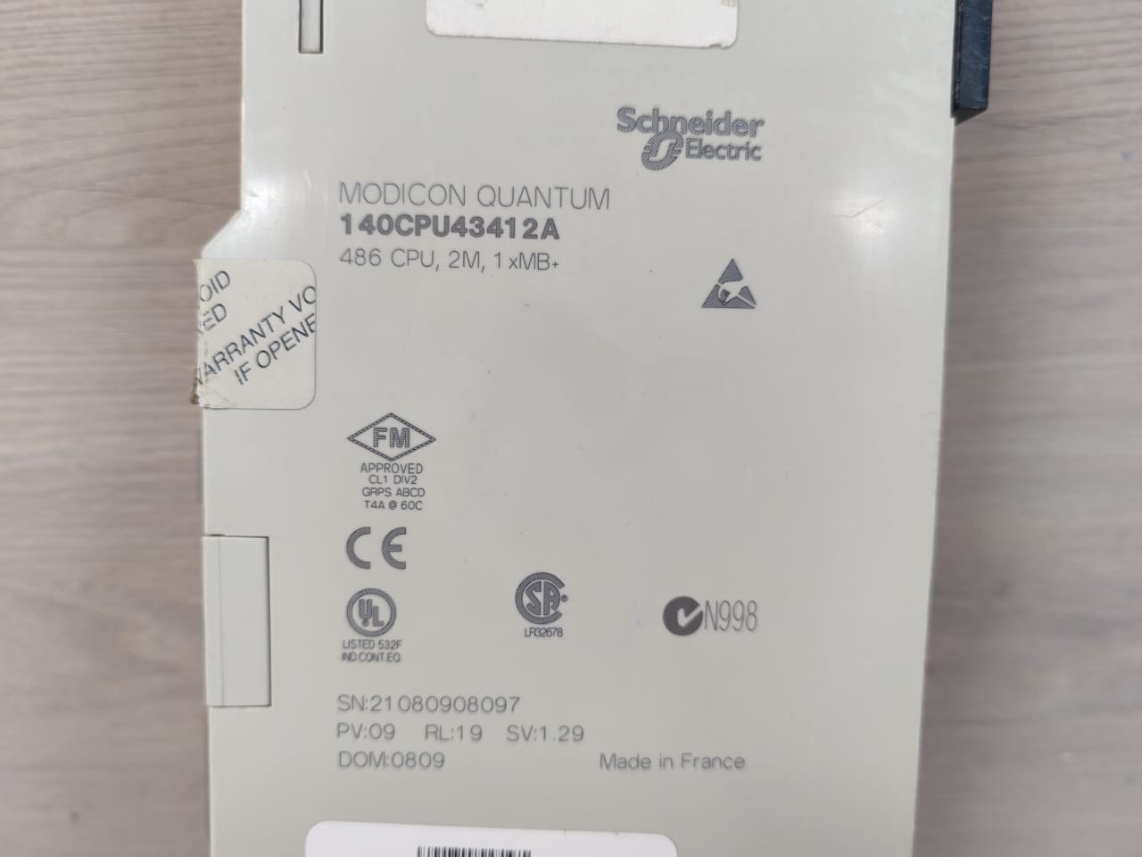 Schneider Electric 140 CPU 434 12A Schneider Electric 140 CPU 434 12A Modicon Quantum Controller - WITHOUT COVER 4