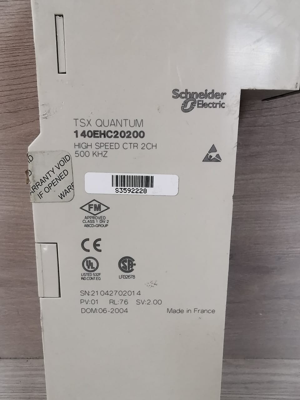 Schneider Electric EHC-202-00 Schneider TSX Quantum 140 EHC 202 00 HIGH SPEED CTR 2CH 500KHZ - WITHOUT COVER 9