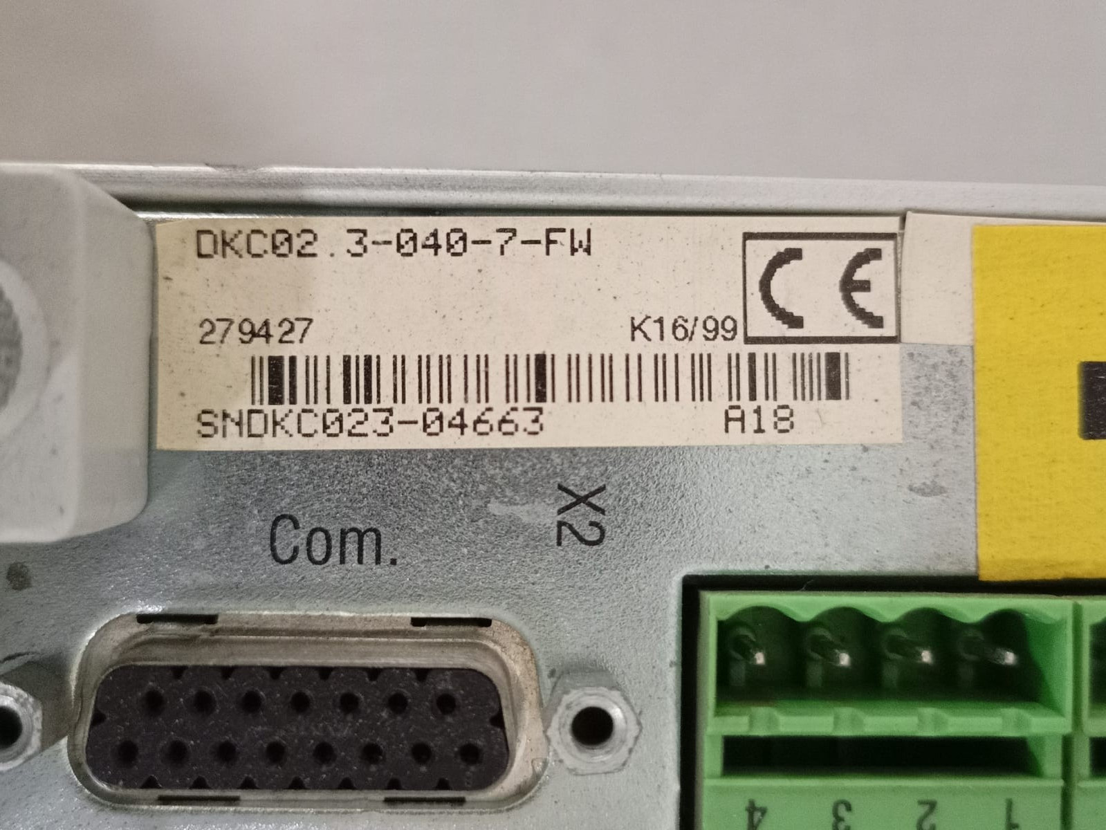 EcoDrive DKC02.3-040-7-FW EcoDrive DKC02.3-040-7-FW SERVO CONTROL 4