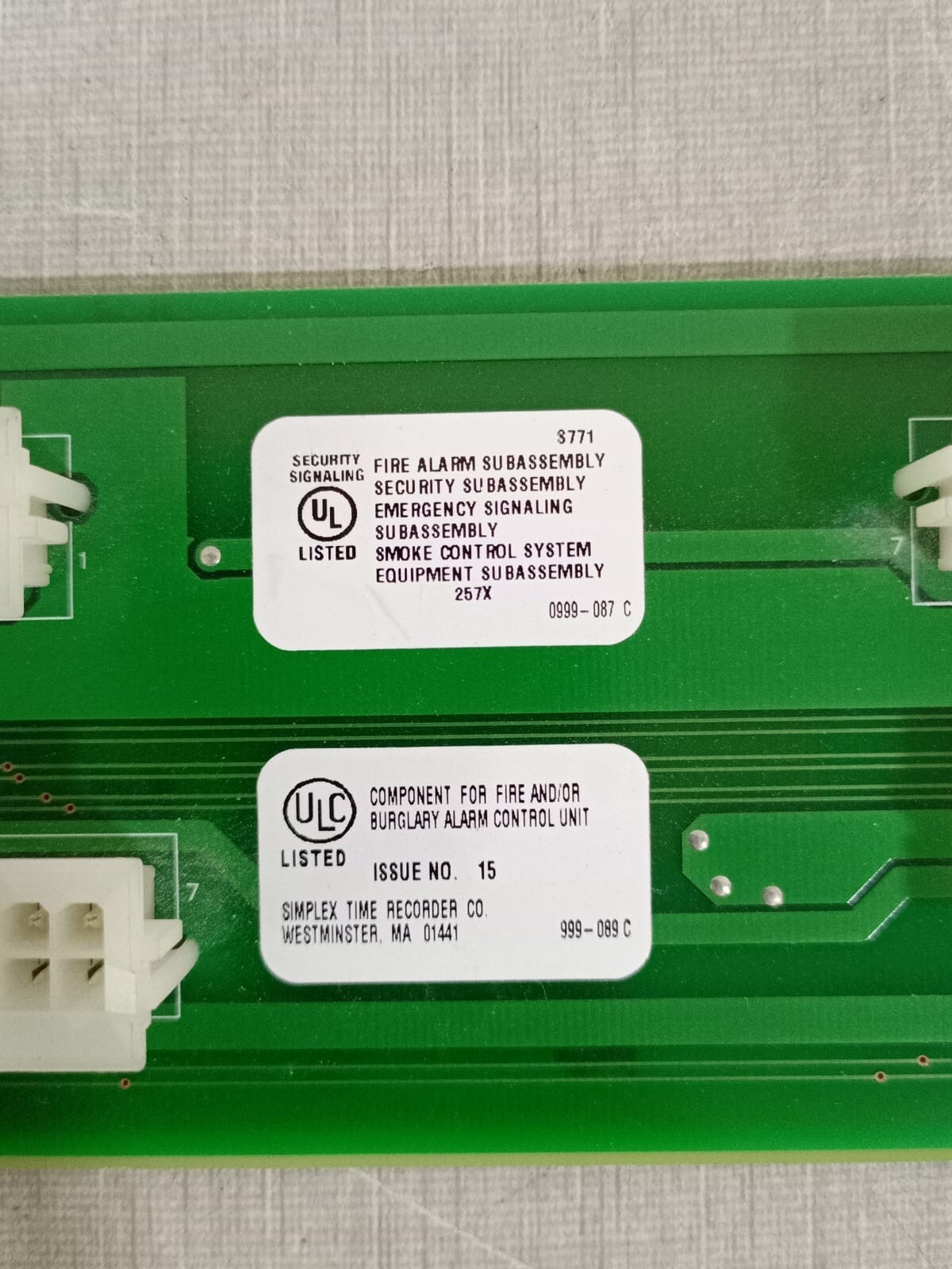 Simplex 566-084 Simplex 566-084 Power Distribution Interface Circuit Panel Board 5