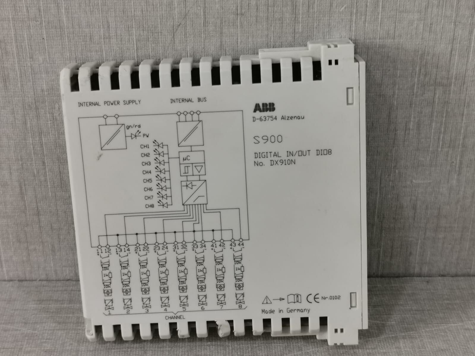 ABB DX910N ABB S900/ DX910N DIGITAL INPUT DIO8 5