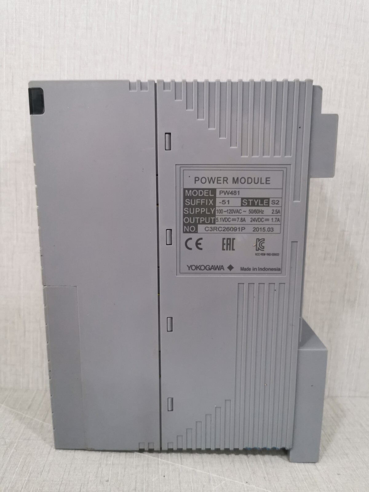Yokogawa PW481-51-S2 YOKOGAWA PW481 POWER MODULE PW481-51-S2 100-120VAC 50/60HZ 2.5A 2