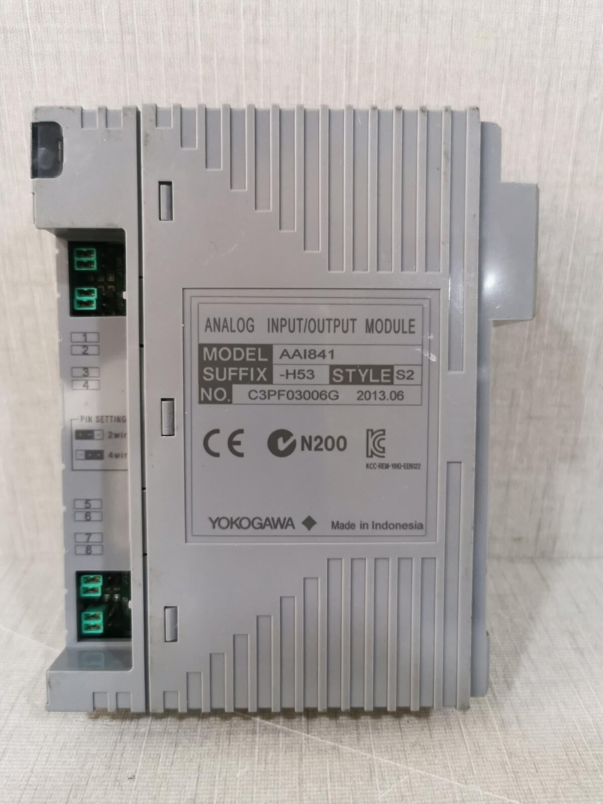 Yokogawa AAI841-H53 S2 YOKOGAWA AAI841 ANALOG INPUT/ OUTPUT MODULE AAI841-H53 S2 2