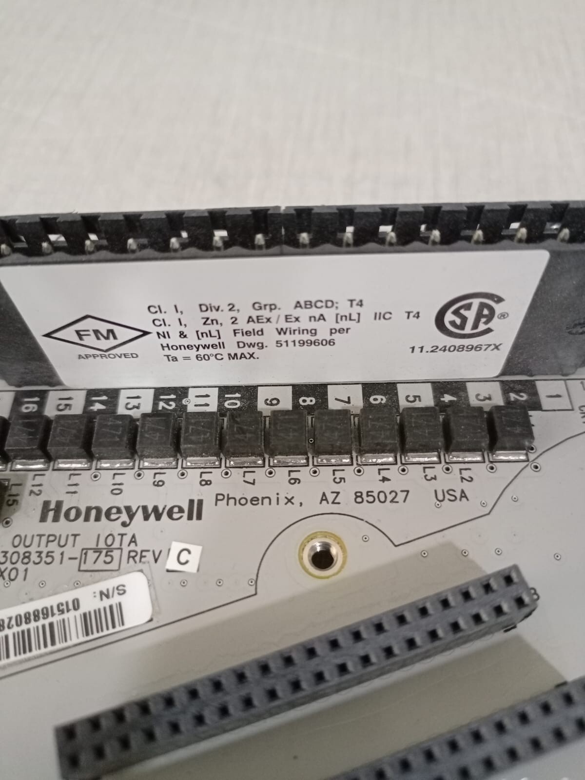 Honeywell 51405043-175 Honeywell CC-TA0X01 ANALOG OUTPUT 51308351-175 5