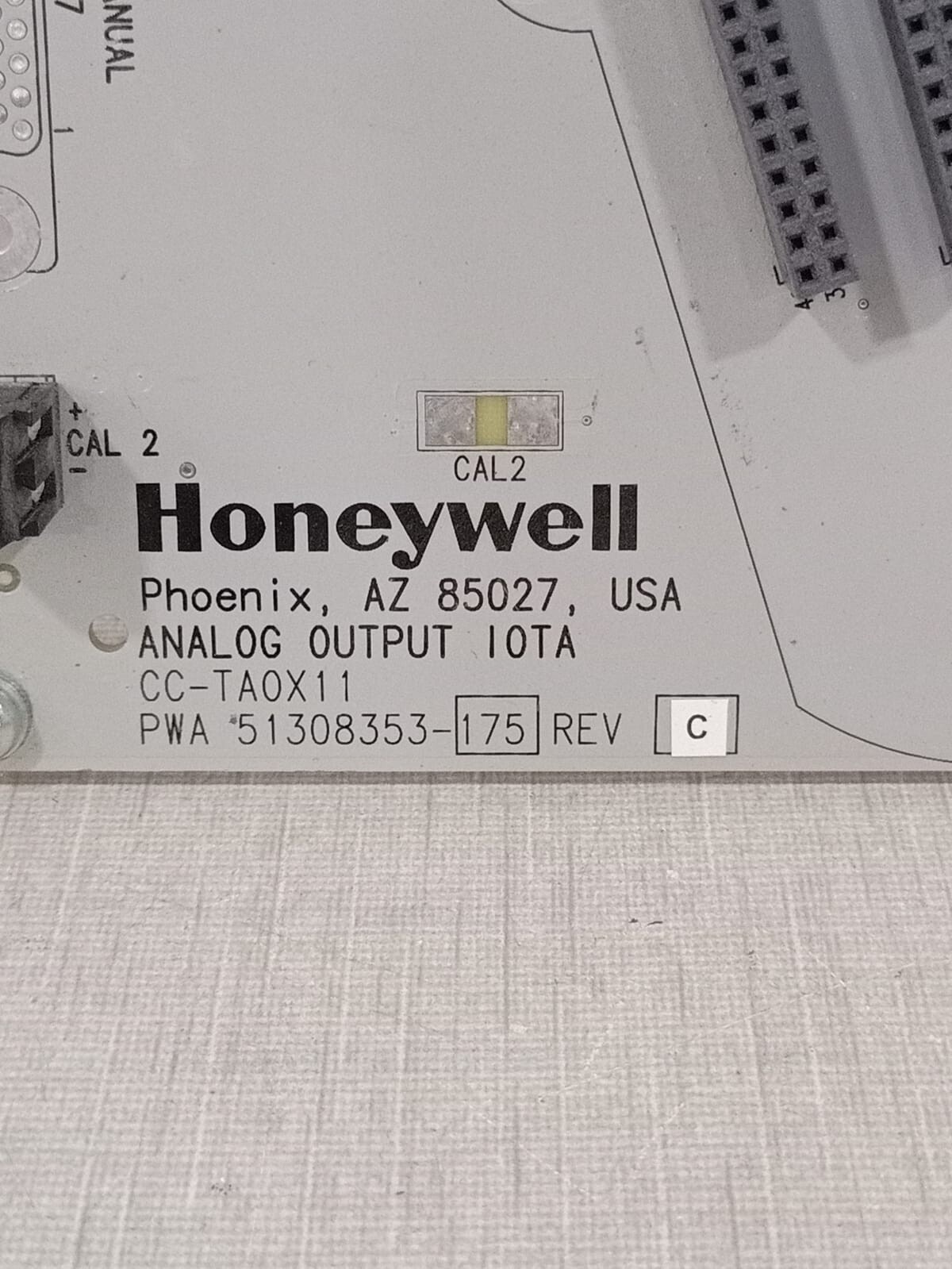 Honeywell 51308353-175 REV C Honeywell CC-TA0X11 ANALOG OUTPUT 51308353-175 REV C 6