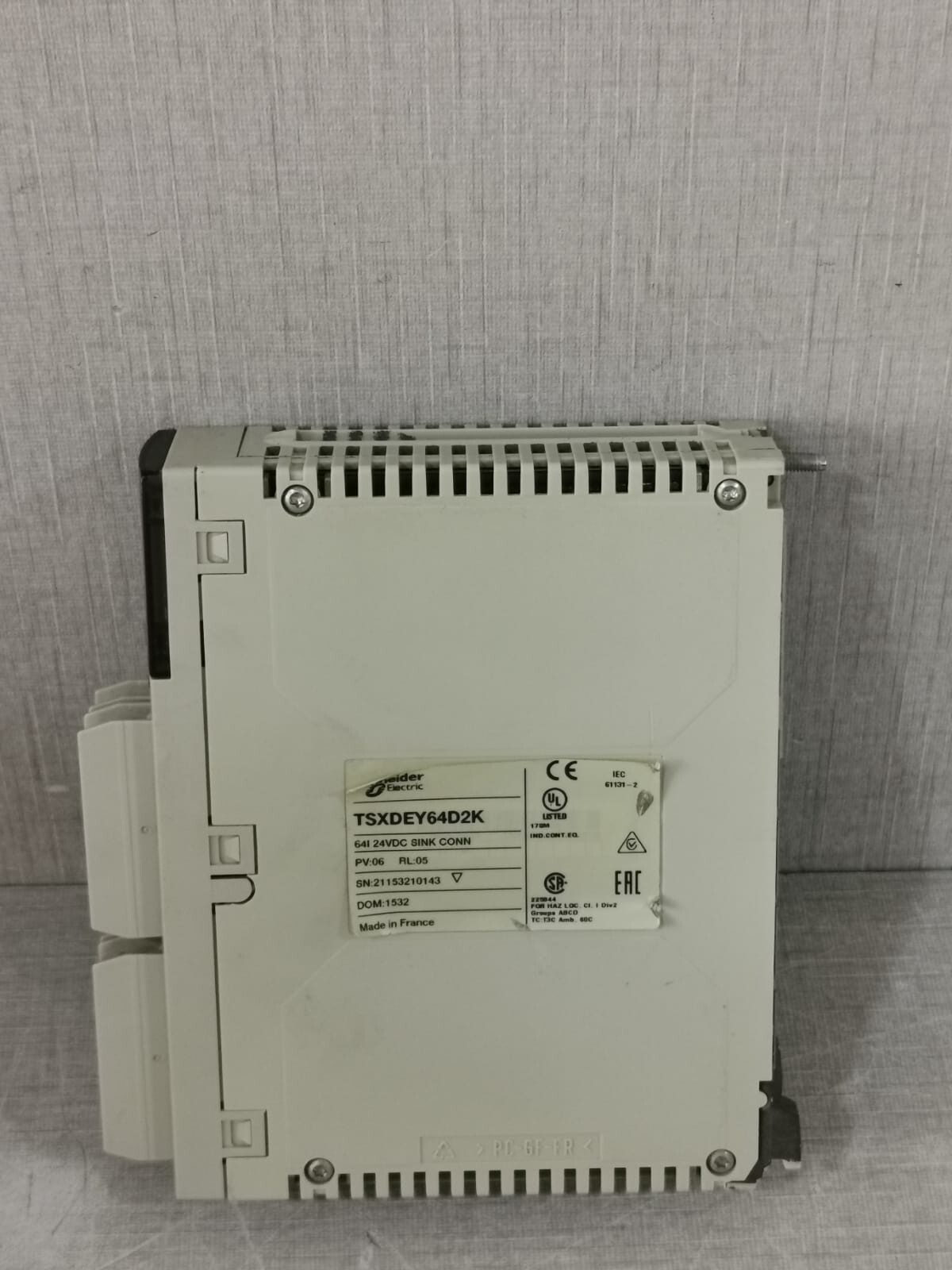 Schneider Electric PV-06 Schneider Electric TSXDEY64D2K MODICON PV:06 RL:05 3