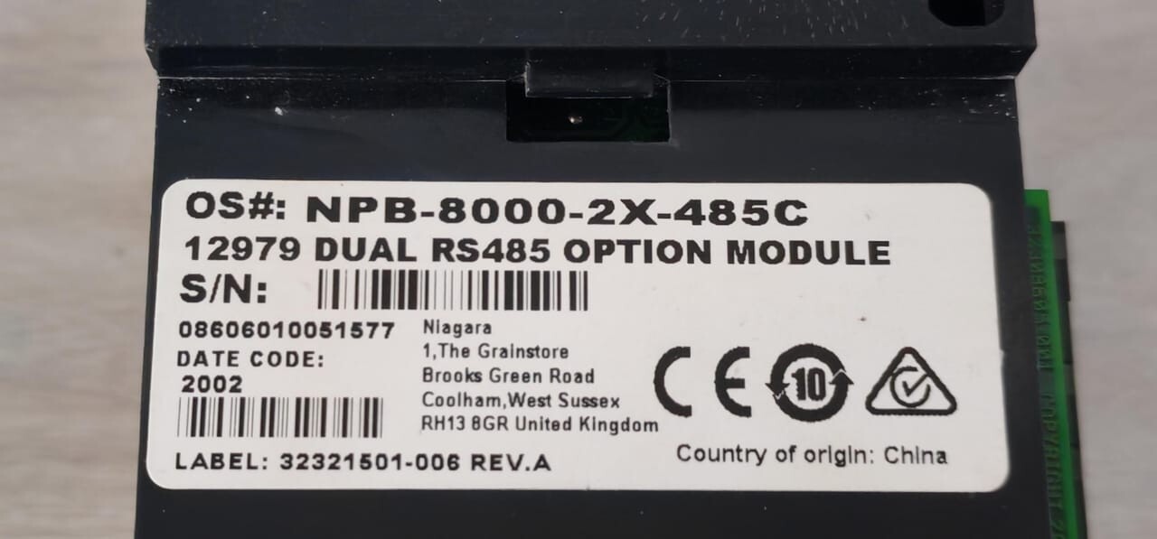 Niagara NPB-8000-2X-485C Niagara NPB-8000-2X-485C / 12979 DUAL RS485 OPTION MODULE 7